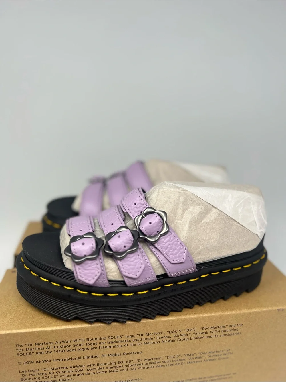 Dr.Martens Blaire Slide Flower Sandal Size 6